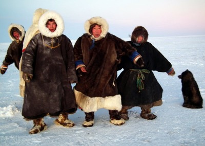 Nomadic Nenets reindeer herders on the Yamal Peninsula